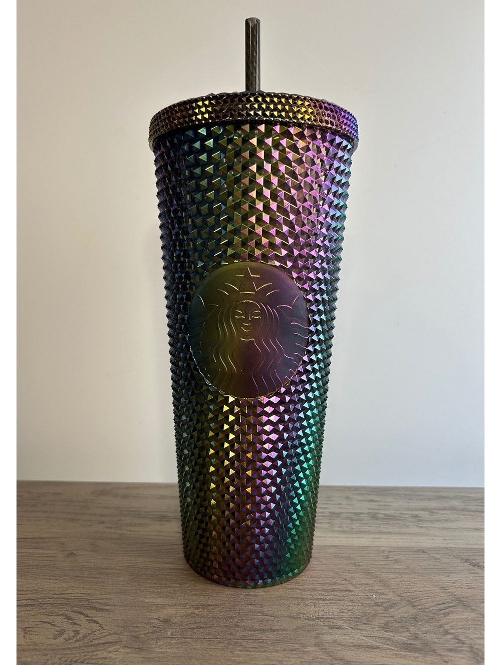 Starbucks 2023 Fall Oil Slick Rainbow Studded Venti Tumbler